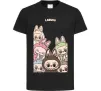 Дитяча футболка Labubu Чорний фото