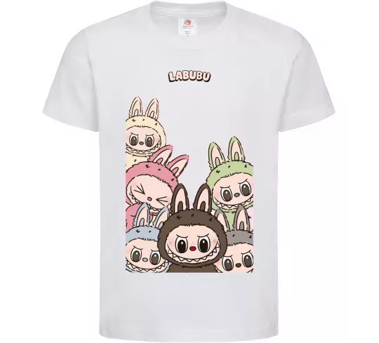 Дитяча футболка Labubu Білий фото
