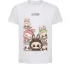 Дитяча футболка Labubu Білий фото