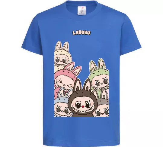 Дитяча футболка Labubu Яскраво-синій фото