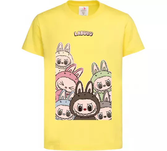 Дитяча футболка Labubu Лимонний фото