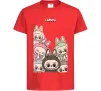 Дитяча футболка Labubu Червоний фото