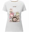 Жіноча преміум футболка Labubu Білий фото