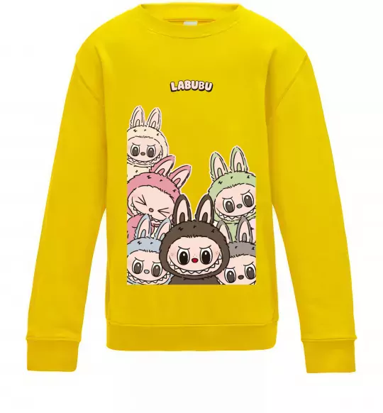 Детский Свитшот Labubu Солнечно желтый фото
