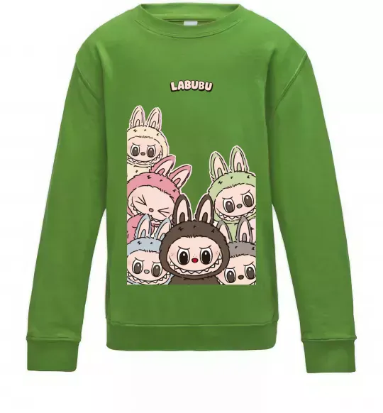 Детский Свитшот Labubu Лаймовый фото