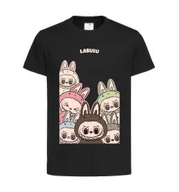 Детская футболка Labubu Черный фото