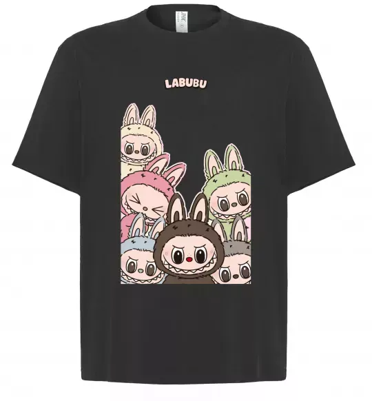 Футболка Оверсайз Labubu Черный фото