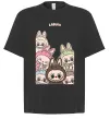 Футболка Оверсайз Labubu Черный фото