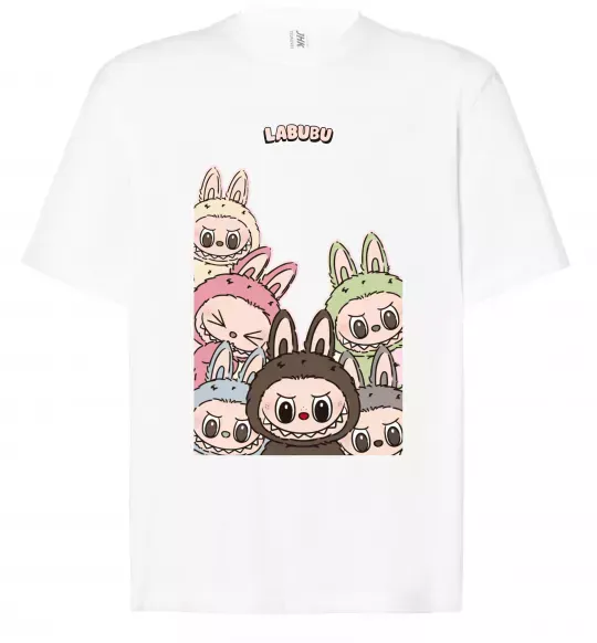 Футболка Оверсайз Labubu Белый фото