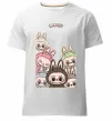 Мужская премиум футболка Labubu Белый фото