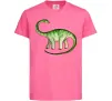 Детская футболка Апатозавр Ярко-розовый фото
