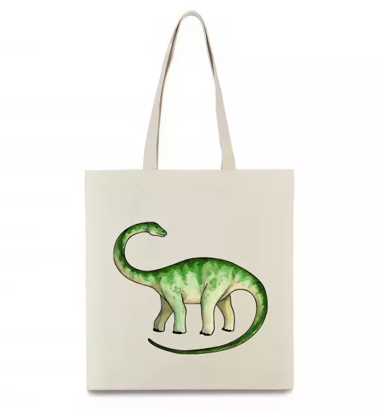 Еко-сумка Апатозавр Бежевий фото