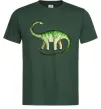Мужская футболка Апатозавр Темно-зеленый фото