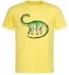 Мужская футболка Апатозавр Лимонный фото