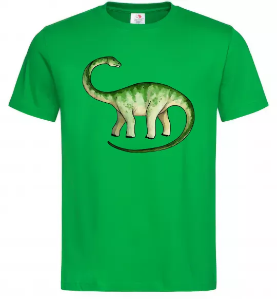 Мужская футболка Апатозавр Зеленый фото