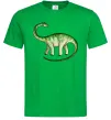 Мужская футболка Апатозавр Зеленый фото