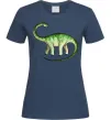 Женская футболка Апатозавр Темно-синий фото