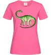 Женская футболка Апатозавр Ярко-розовый фото