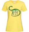 Женская футболка Апатозавр Лимонный фото