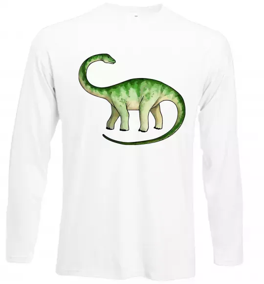 Лонгслів Апатозавр Білий фото