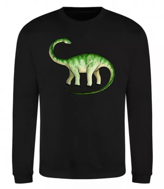 Свитшот Апатозавр Черный фото