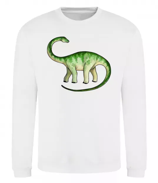 Свитшот Апатозавр Белый фото