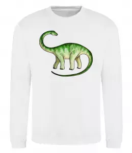 Свитшот Апатозавр Белый фото