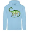 Чоловіча толстовка (худі) Апатозавр Блакитний фото