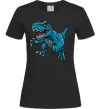 Женская футболка Динозавр Рекс блакитний Черный фото