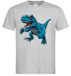 Мужская футболка Динозавр Рекс блакитний Серый фото