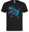Мужская футболка Динозавр Рекс блакитний Черный фото
