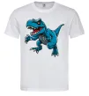 Мужская футболка Динозавр Рекс блакитний Белый фото
