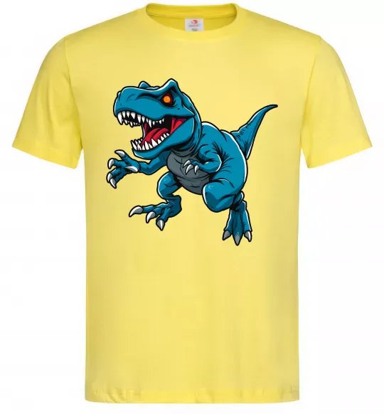 Мужская футболка Динозавр Рекс блакитний Лимонный фото