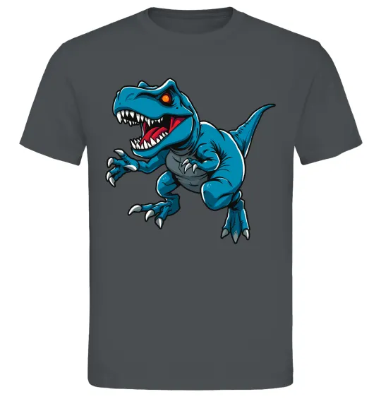 Мужская футболка Динозавр Рекс блакитний Графит фото