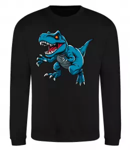 Свитшот Динозавр Рекс блакитний Черный фото