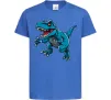Детская футболка Динозавр Рекс блакитний Ярко-синий фото