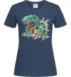 Женская футболка Динозавр Рекс Темно-синий фото