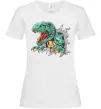 Женская футболка Динозавр Рекс Белый фото