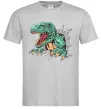 Мужская футболка Динозавр Рекс Серый фото