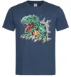 Мужская футболка Динозавр Рекс Темно-синий фото