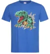 Мужская футболка Динозавр Рекс Ярко-синий фото