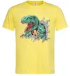 Мужская футболка Динозавр Рекс Лимонный фото
