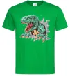 Мужская футболка Динозавр Рекс Зеленый фото