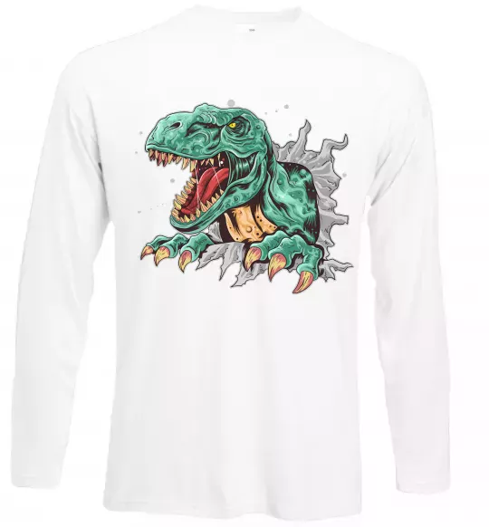 Лонгслів Динозавр Рекс Білий фото