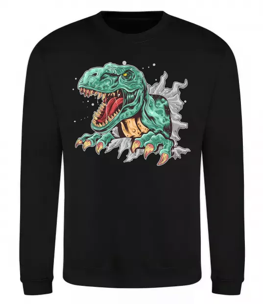 Свитшот Динозавр Рекс Черный фото