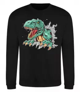 Свитшот Динозавр Рекс Черный фото