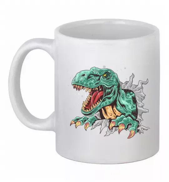 Чашка керамічна Динозавр Рекс Білий фото
