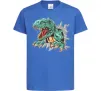Детская футболка Динозавр Рекс Ярко-синий фото