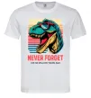 Мужская футболка Динозаври never forget Белый фото