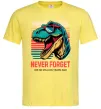 Мужская футболка Динозаври never forget Лимонный фото